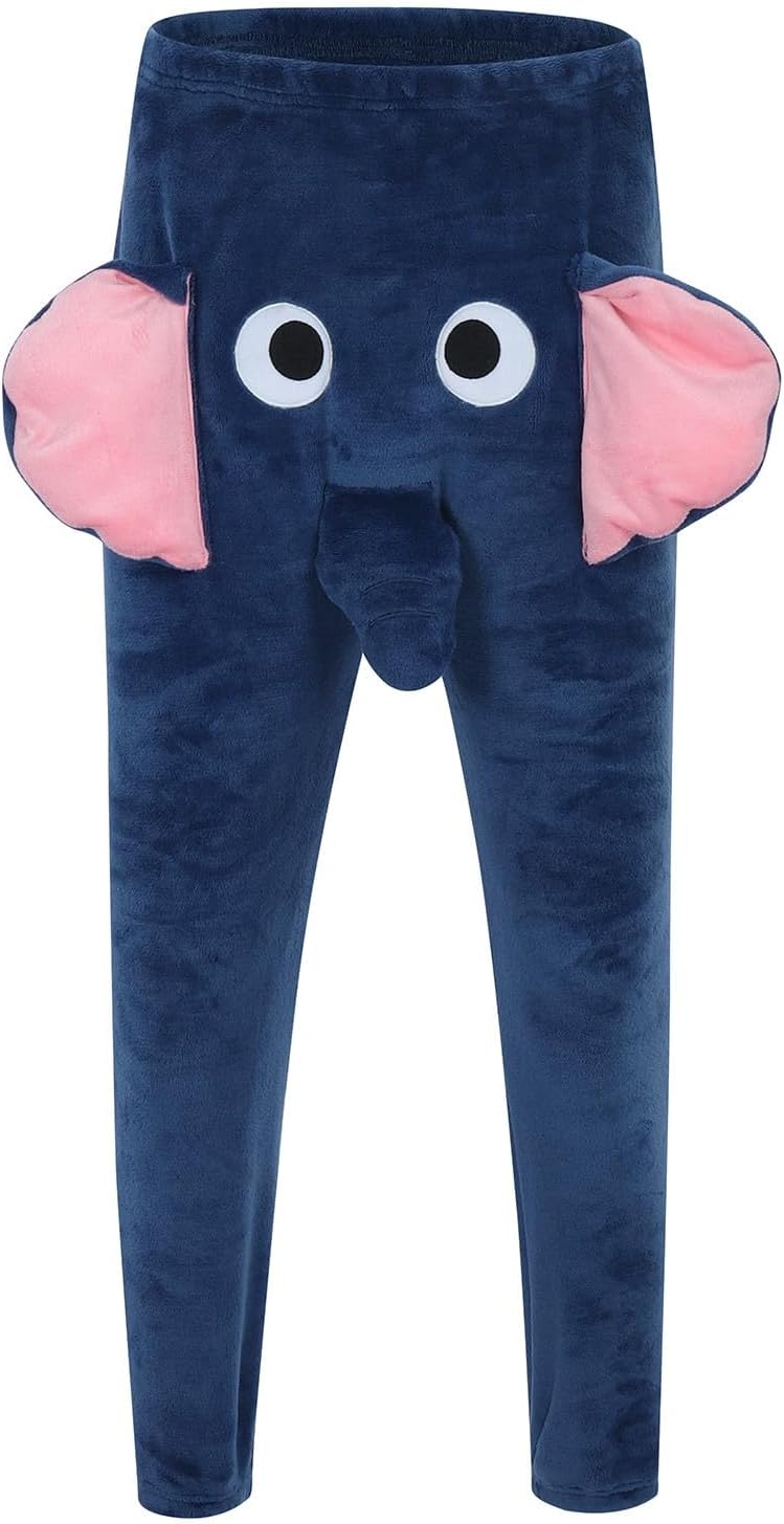 Pyjama Hose für Herren, Elefanten Hose mit Rüssel Männer Lustig Locker Pyjamahose Elefantenrüssel Py