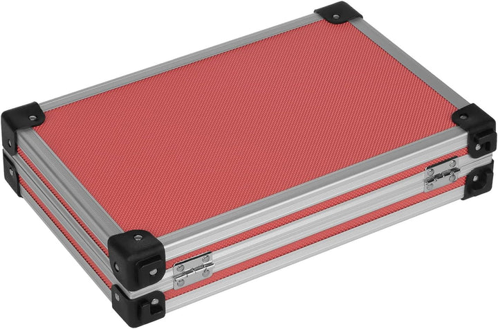 anndora Werkzeugkoffer kleiner Alurahmenkoffer 32,5 x 24 x 8,5 cm Schutzkoffer - rot klein rot, klei