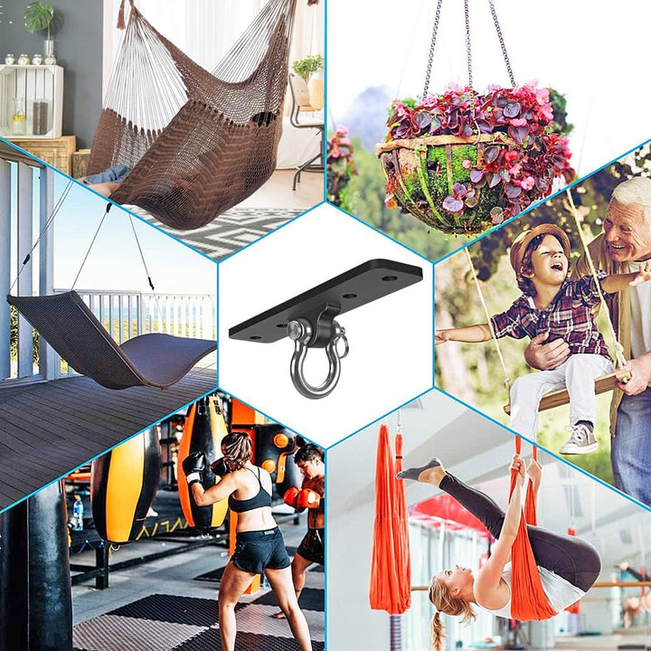 Dolibest Schwerer Taschen-Aufhänger, Wand-Deckenhalterung für Suspensionstrainer, Körpergewicht-Kraf