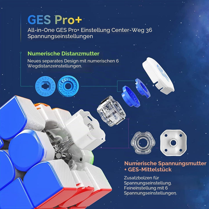 GAN 12 Maglev Frosted, 3x3 stickerloser Speedcube Gans 356 Magisches Puzzle Würfel Spielzeug 2021 Fl