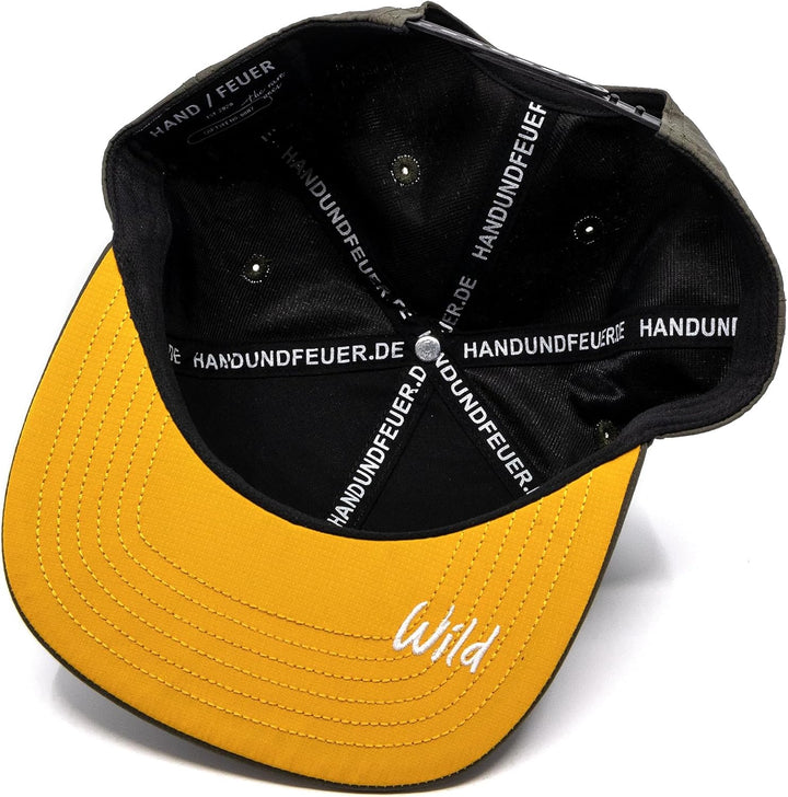 Hand und Feuer Snapback Cap Wild Dunkelgrün Ripstop One Size