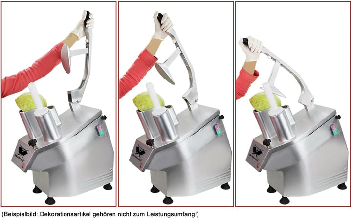 Beeketal 'GS750' Profi Gastro Gemüseschneider elektrisch (ca. 240kg/h Durchsatz), Gemüseschneidemasc