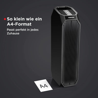 ToshibaLuftreiniger CAF-Z45FR 3-in-1 Air Purifier mit H13 HEPA-Filter, CADR 228m³/h, Aktivkohlefilte