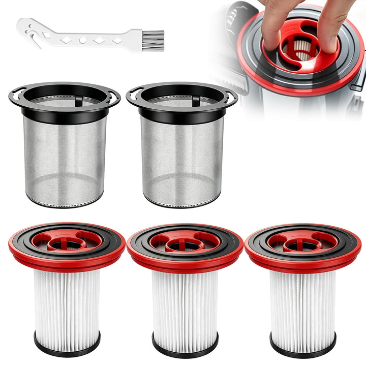 5 Stück Ersatzfilter Filter für Bosch Unlimited Serie 7 Akku-Staubsauger, 12040193 BKS711XXL BBS711W