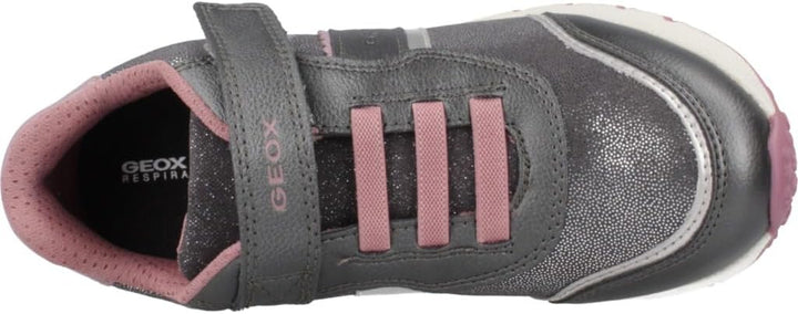 Geox Mädchen J Fastics Girl B Sneaker 24 EU Grey Old Rose, 24 EU Grey Old Rose