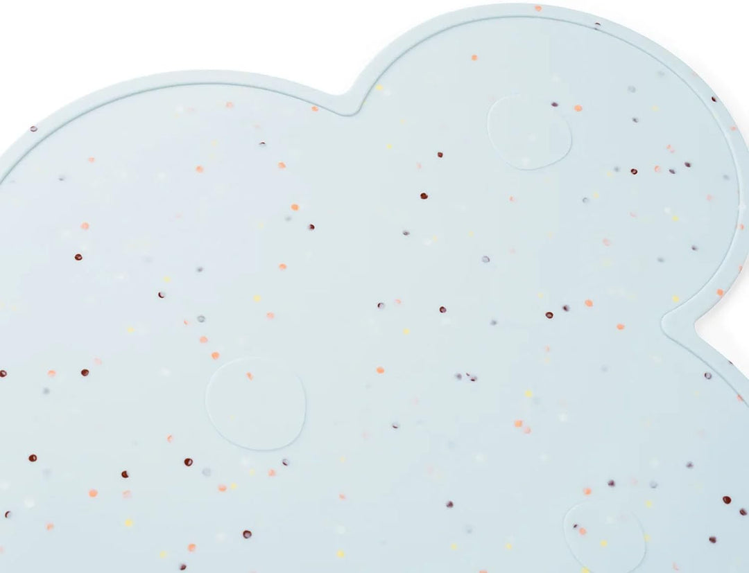 Done by Deer 1049642 Tischset Silikon - Wolke Confetti blau, Blau