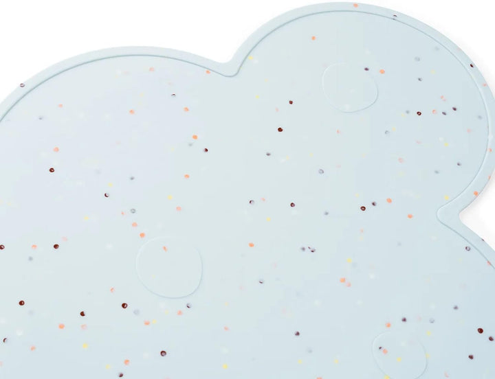 Done by Deer 1049642 Tischset Silikon - Wolke Confetti blau, Blau