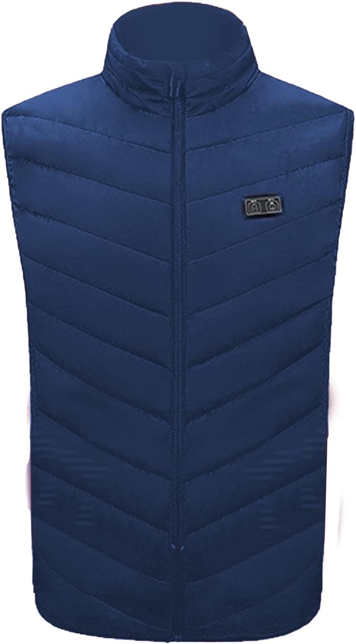 Beheizbare Weste Herren Damen Winter Beheizte Weste mit 11 Heizbereiche Winterjacke USB Elektrische