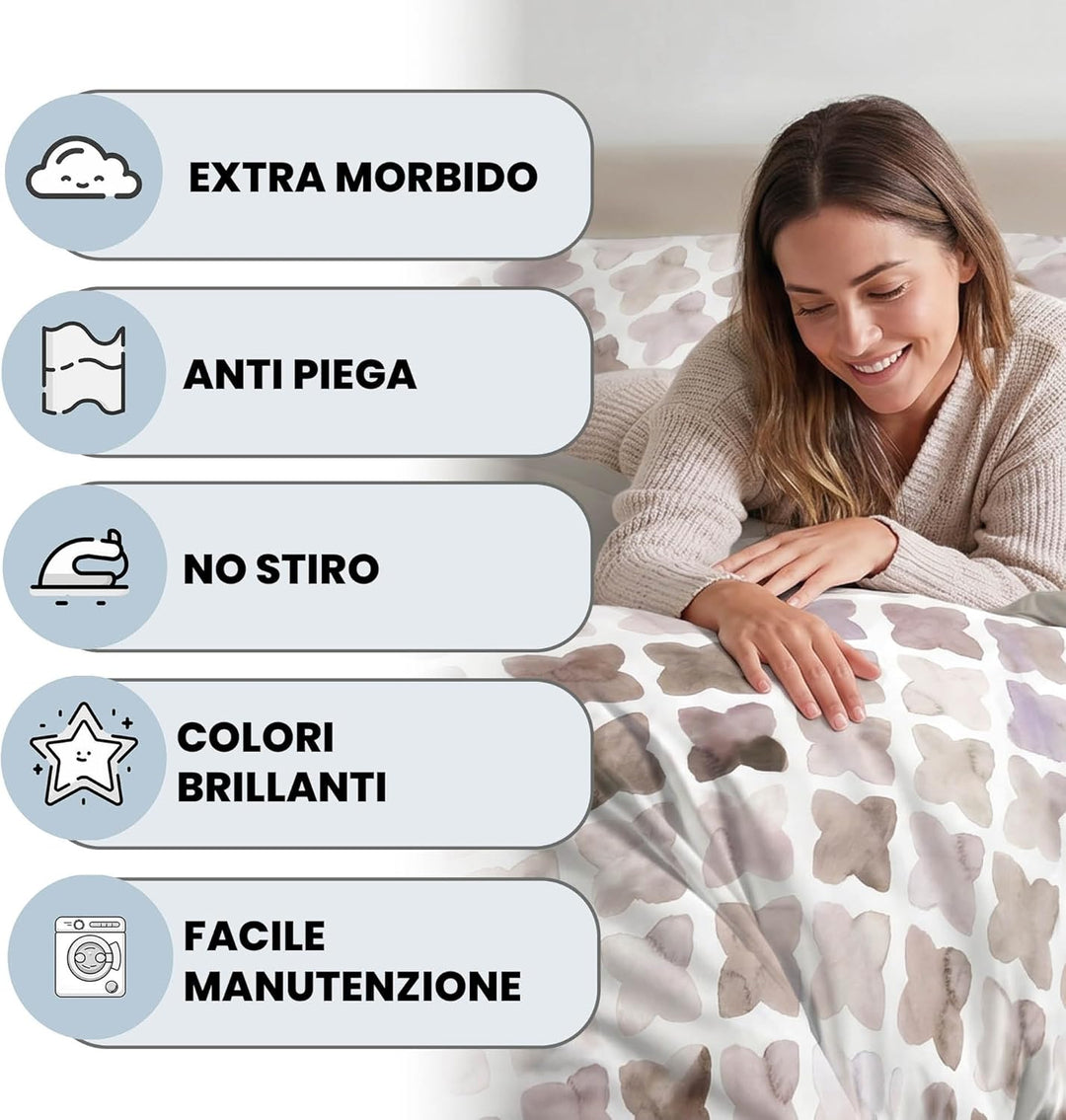 Italian Bed Linen MB Home Italy Fashion Bettbezug Set, Florence, Doppelbett, Florence