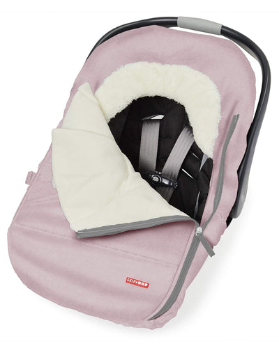 Skip Hop Winter-Autositzbezug: Ultra Plüsch-Fleece, Pink Heather Autositzbezug Rosa meliert, Autosit