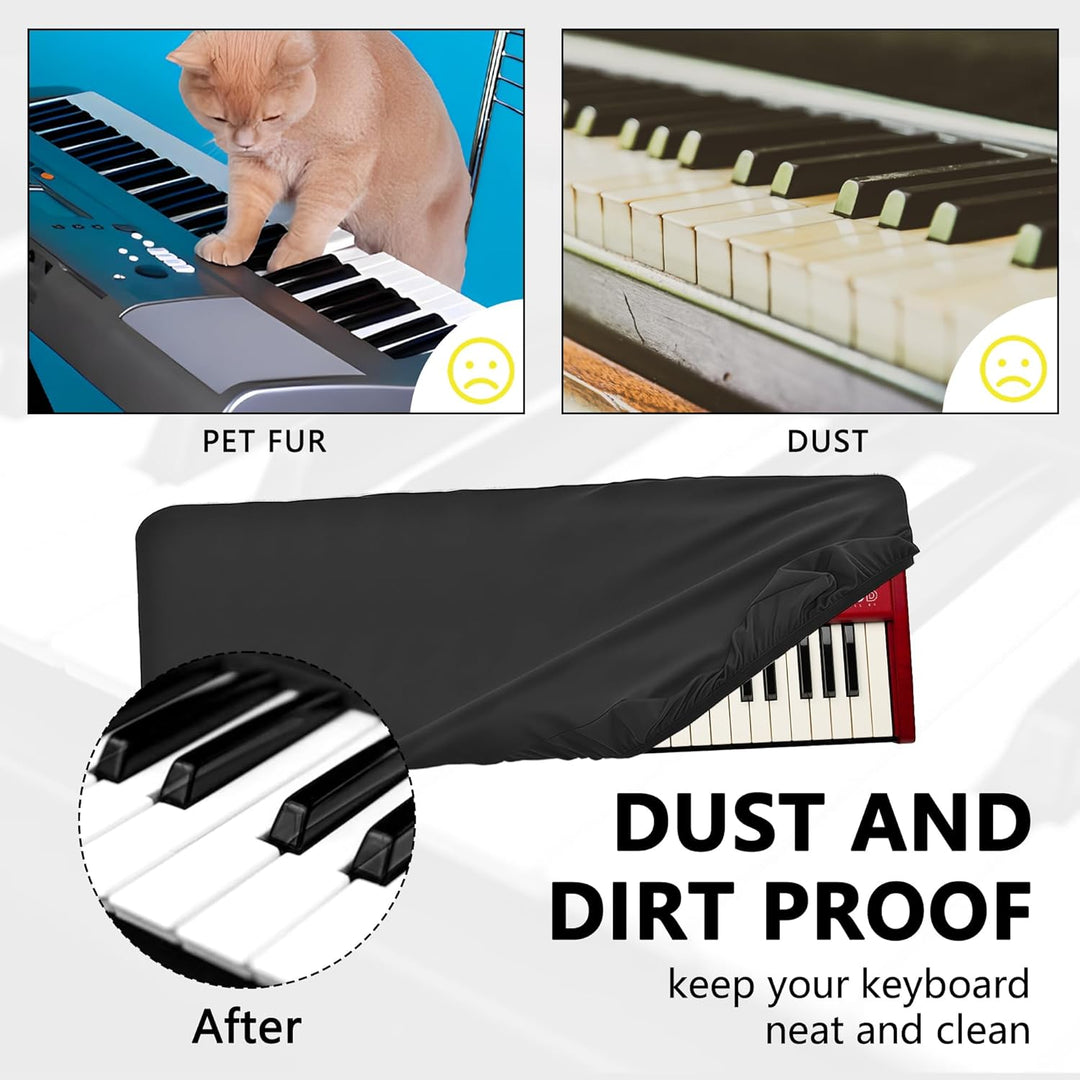 Musiin Staubschutz für Klaviertastatur mit 61 Tasten, kompatibel mit Nord Electro 6D, Roland E-X10D,