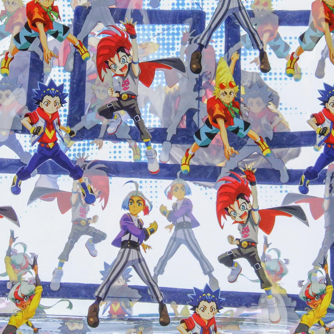 Beyblade Burst strapazierfähiger transparenter Schulrucksack, Reiserucksack, Büchertasche, Transpare