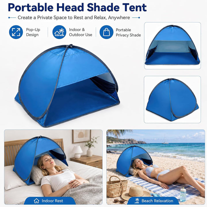 Strandmuschel Pop Up Mini Hundezelt Outdoor Dog Tent | 70x50x45cm: Sonnenschutz Kleiner Kopf, Hunde