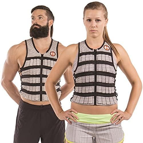 HYPERWEAR Unisex-Erwachsene Hyper Vest PRO Gewichtsweste Small 10 lbs Schwarz / silberfarben, Small