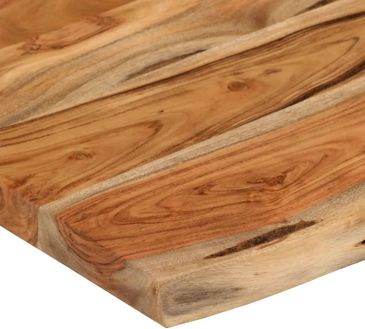 vidaXL Wandregal 60x40x3,8 cm Rechteckig Massivholz Akazie Baumkante