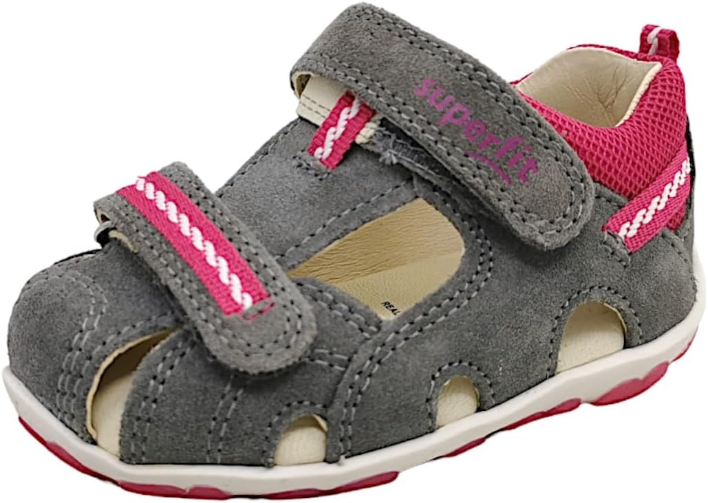 Superfit FANNI Sandale 0-609037 Mädchen 26 EU Grau Rosa, 26 EU Grau Rosa