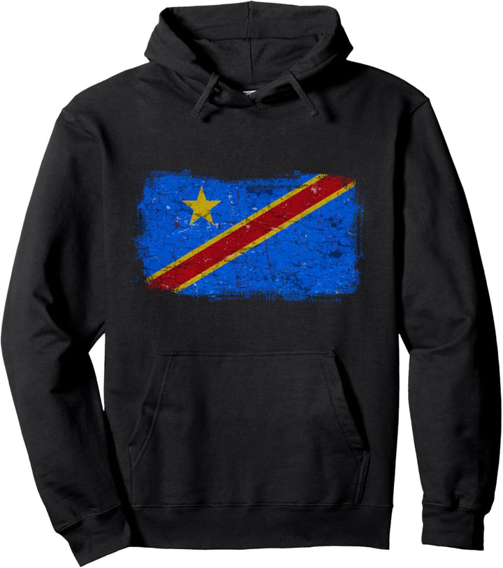 Demokratische Republik Kongo Kongolesische Nationalflagge Pullover Hoodie