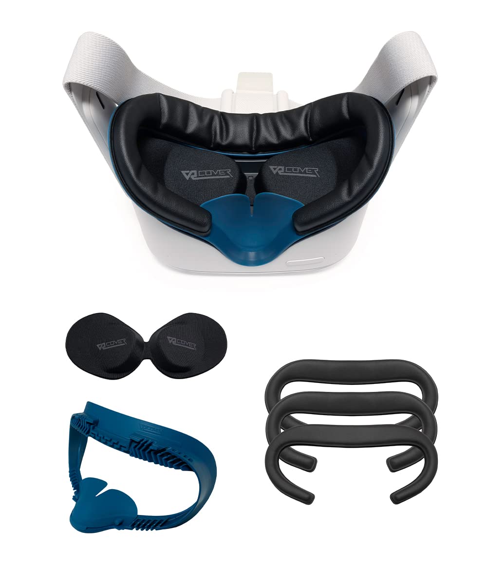 VR Cover Fitness Facial Interface Bracket & Foam Comfort Replacement with Lens Protector Cover for O