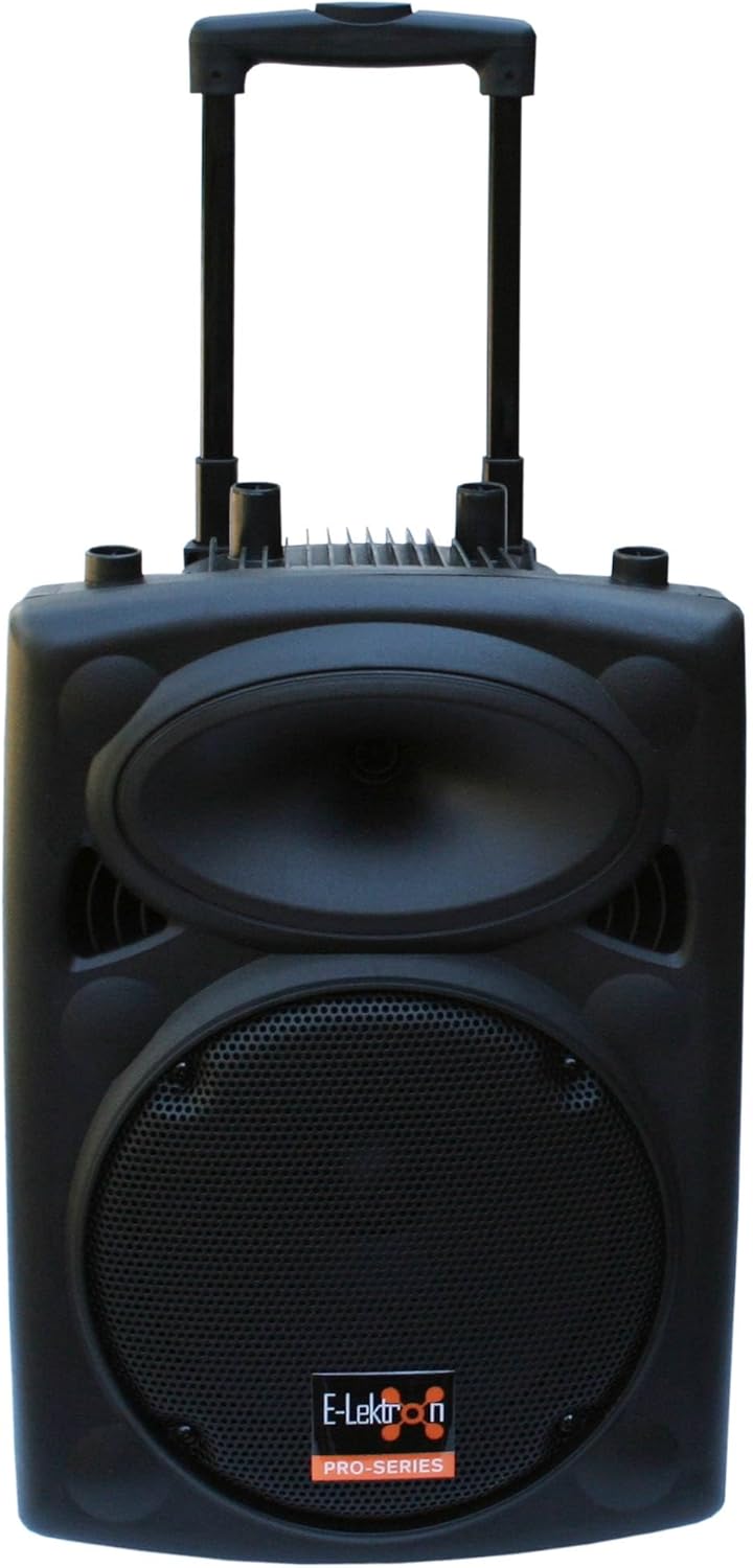 Mobile PA Sound Anlage Akku-MP3-USB-SD inkl. Funkmikrofon 500W Soundsystem E-Lektron EL25-M