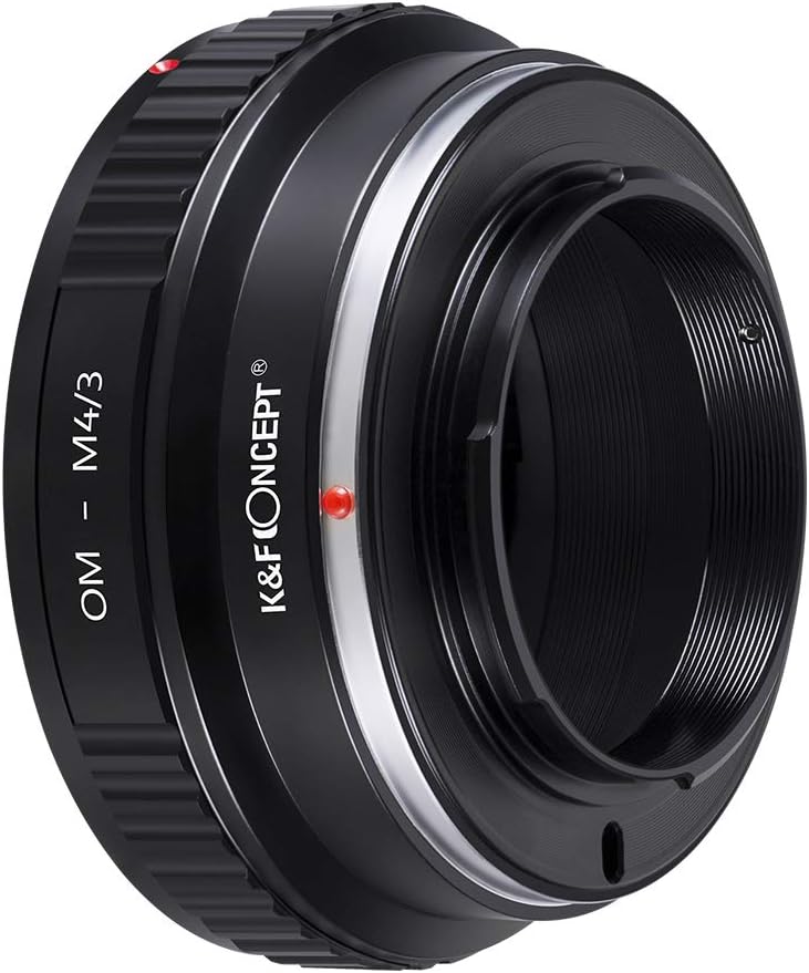 K&F Concept OM-M4/3 Objektiv Adapterring für Olympus OM Objektiv auf Micro 4/3 M4/3 Four Thirds Syst