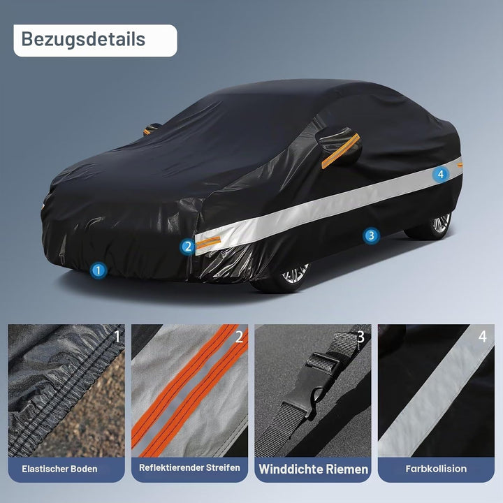 Autoabdeckung Passend für Audi A5 S5 RS5 Sportback Cabrio Coupe Limousine (2007-2025) 10 Schichten V