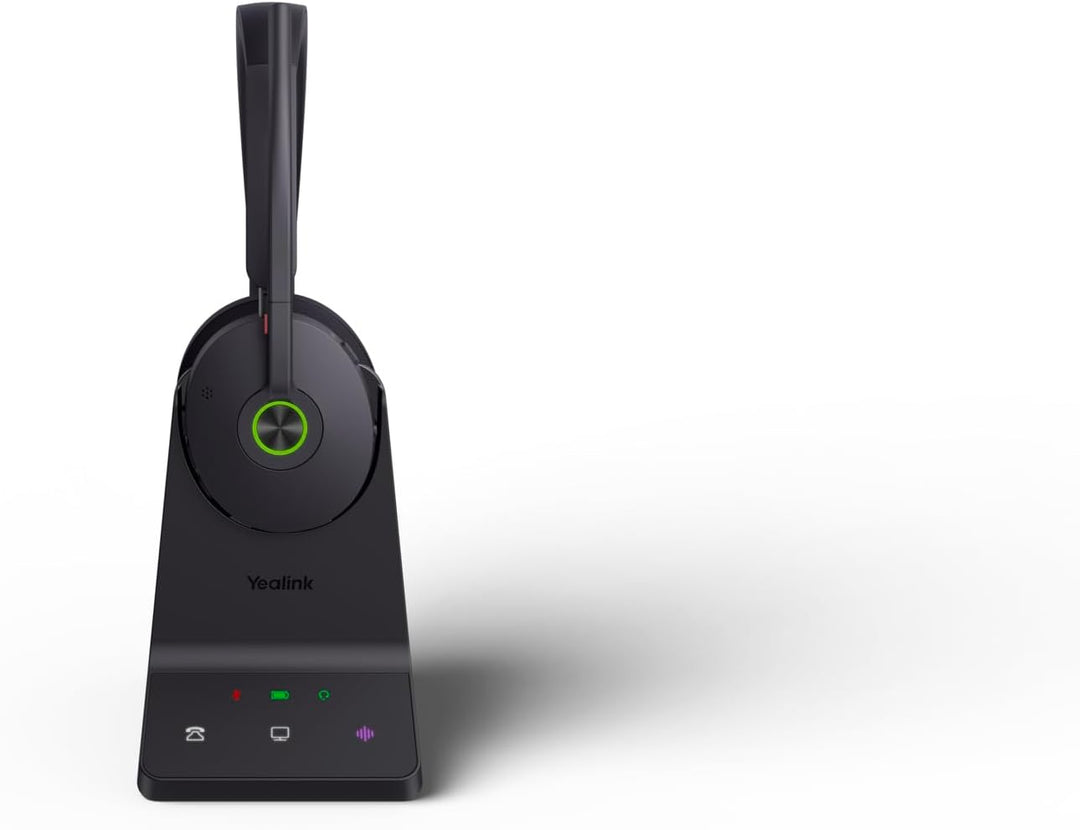 Yealink WH68 DECT & Bluetooth kabelloses Dual Headset | Unified Communication| mit Workstation WH68