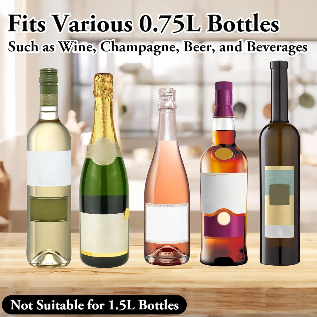 2 Stück Weinkühler Manschette - Kühlmanschette für Wein &amp; Sekt - Flaschenkühler für unterwegs - Wein