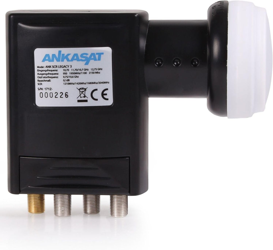 Ankasat LNB ANK SCR Legacy 3, 4+3 Teilnehmer, Einkabellösung 4 Teilnehmer/Benutzerbänder + 3 Legacy