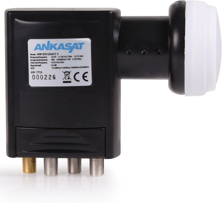 Ankasat LNB ANK SCR Legacy 3, 4+3 Teilnehmer, Einkabellösung 4 Teilnehmer/Benutzerbänder + 3 Legacy
