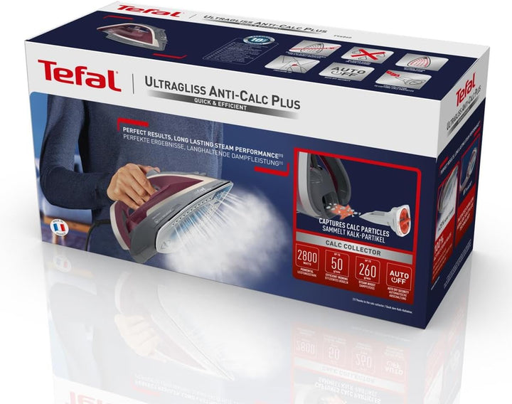 Tefal Bügeleisen Fv6840 Ultragliss Anticalc Plus 2800w 260g