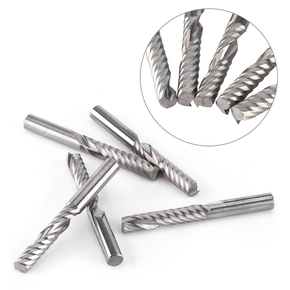 Schaftfräser, Hartmetall Spiral Schaftfräser Einnuten Fräser CNC Fräser zum Schneiden von Acryl, PVC