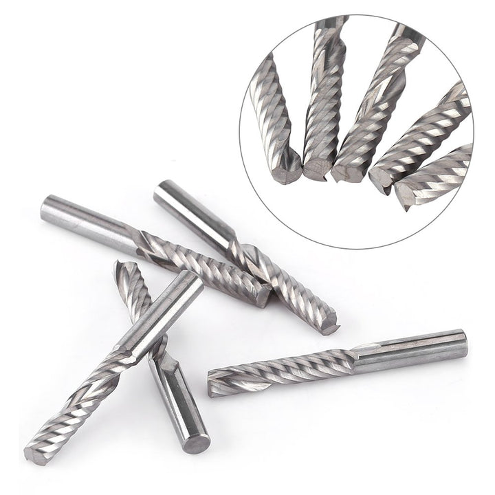 Schaftfräser, Hartmetall Spiral Schaftfräser Einnuten Fräser CNC Fräser zum Schneiden von Acryl, PVC