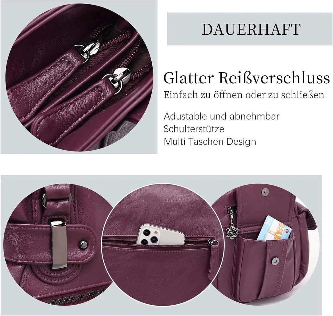 KL928 Tasche Damen Handtasche Umhängetaschen Damenhandtasche Schultertasche Lederhandtasche elegante