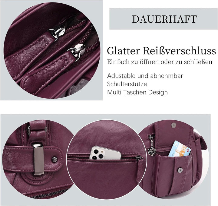 KL928 Tasche Damen Handtasche Umhängetaschen Damenhandtasche Schultertasche Lederhandtasche elegante