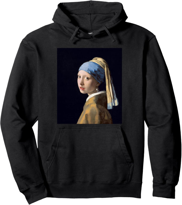 Mädchen mit Perlenohrring von Johannes Vermeer Pullover Hoodie