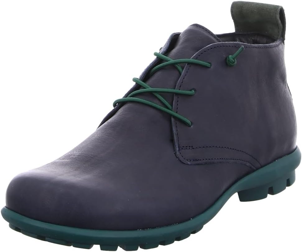 Think! Herren Kong_3-000144 Nachhaltige, Leder Gefütterte Stiefelette 41.5 EU 8010 Navy Kombi, 41.5