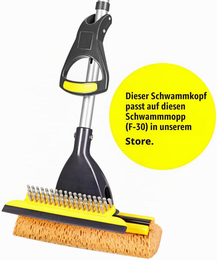 Yocada Schwammmopp, Ersatz-Nachfüllkopf, für den gewerblichen Gebrauch, Fliesen, Boden, Badezimmer,