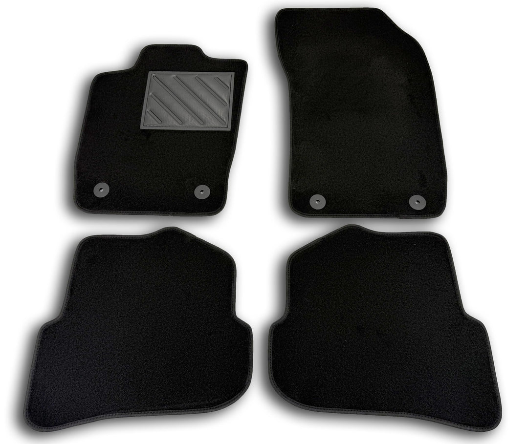 MTC Fussmatten Audi A1 ab 2010- passgenau rutschfest PVC Absatzschoner Fix-Verankerung