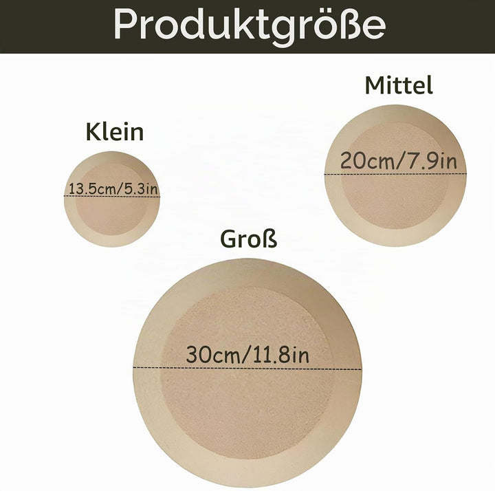 3 Stück Töpferei Keramikform, Ton Trockenbrett, Ovale Töpferformen für Ton Keramik, Runde Töpferform