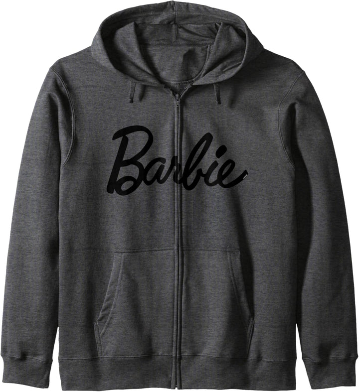 Barbie Sweatshirt für Damen, offizielles Logo Schwarz, mehrfarbig Kapuzenjacke