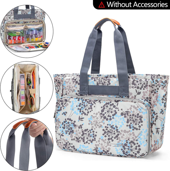 Yarwo Reisetasche für Kreuzstich Tool Kit, Aufbewahrungstasche für Stickerei Set, Tragetasche für St