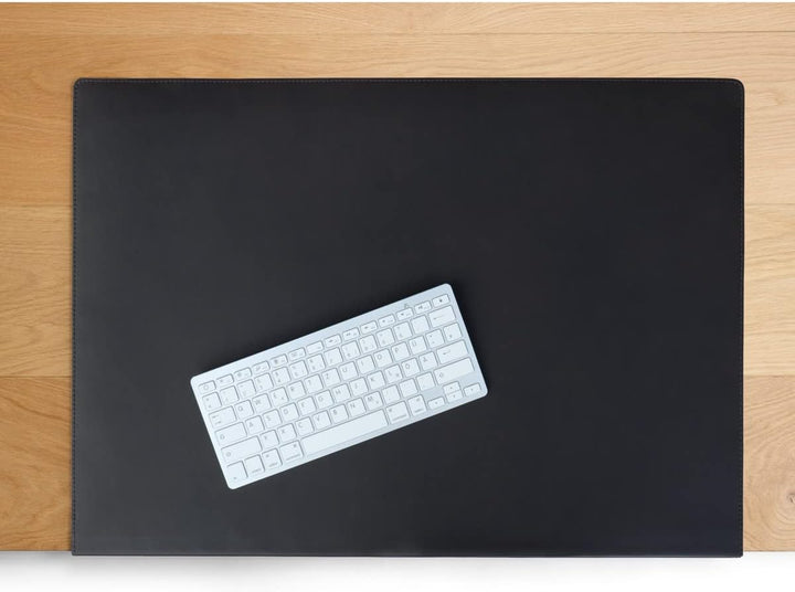 Grosse Schreibtischunterlage mit Kantenschutz, Gewinkelte Schreibtischauflage Grösse XL, Büffel-Lede