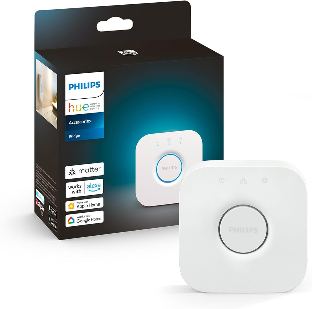 Philips Hue White and Col. Amb. E27 2-er Pack 800lm inkl. Hue Bridge,Weiss,2 pieces, 2 pieces