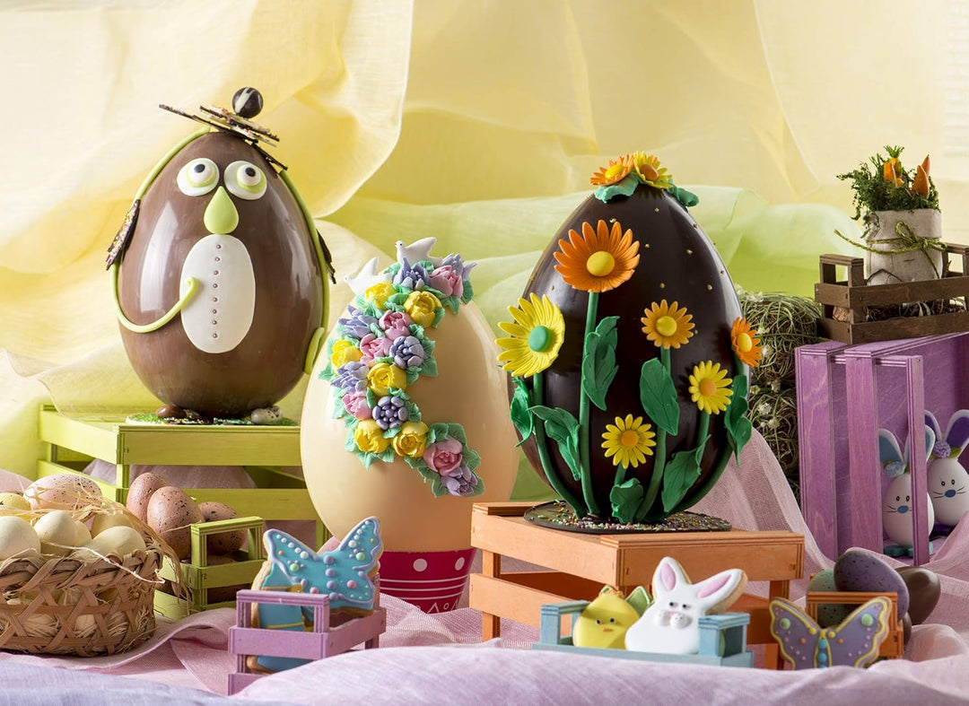 Decora, 0050058 Schokoladeneierform aus Polycarbonat 1 Kavität 163 x 230 mm, Ideal für glänzende und