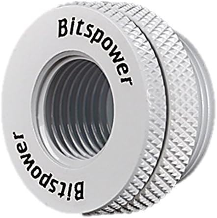 BitsPower Gehäusedurchführung Anschluss gerade G1/4 Zoll IG Auf G1/4 Zoll IG - weiss