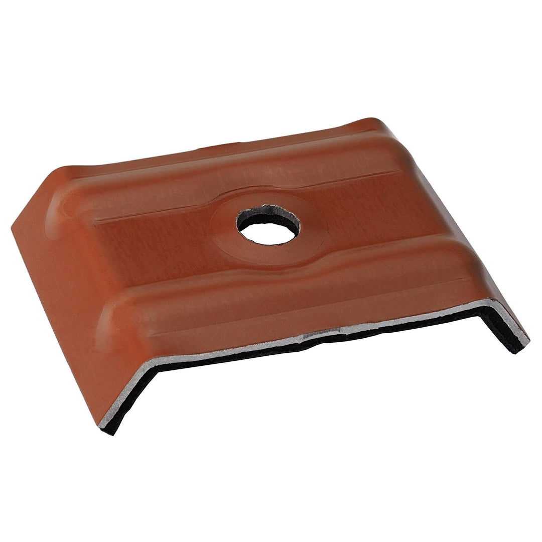 100 Stück Kalotten 35/207 Trapezbleche Alu 41-32 Kupferbraun RAL 8004 | Lichtplatten, Wellplatten, f