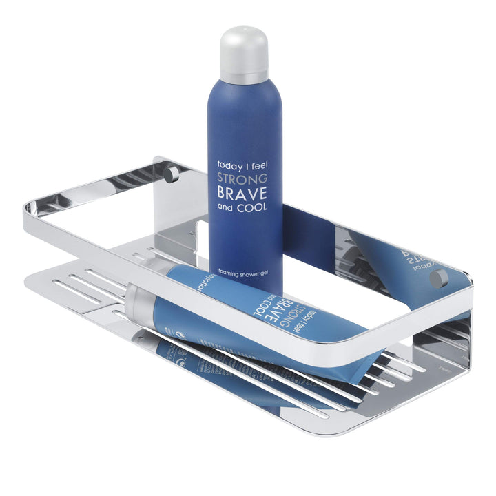 Tiger Caddy Duschkorb Rechteck gross, Duschablage aus Edelstahl, Duschregal mit viel Platz für Dusch