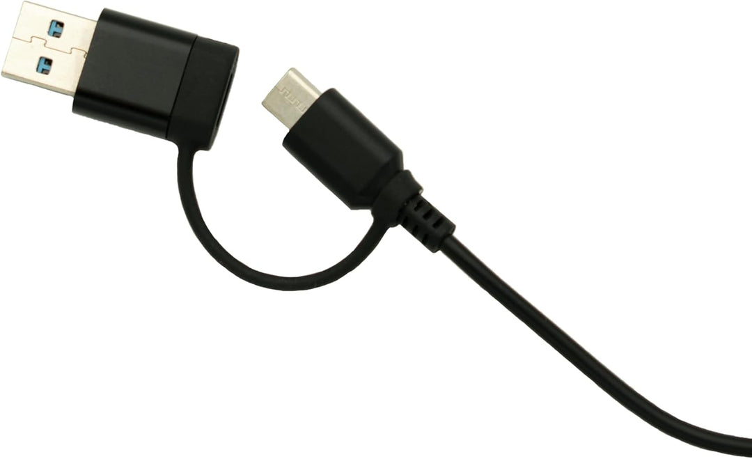 One UC Stereo Wired Headset - USB-A & USB-C - ENC Noise Cancelling Mic - Inline Controls - 40mm Spea