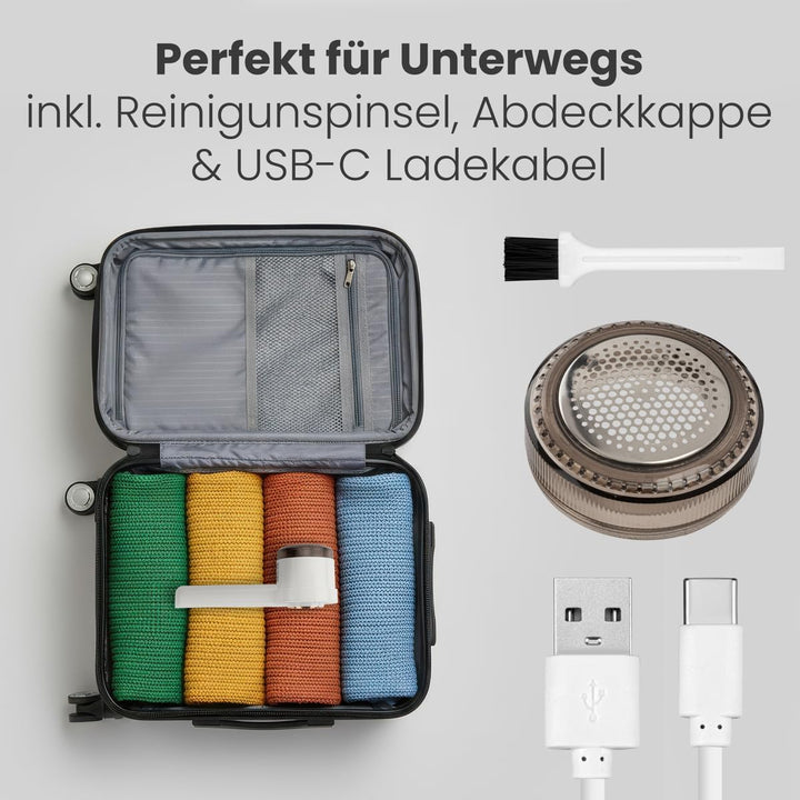 ProfiCare® Fusselrasierer elektrisch | Fusseln und kleine Knötchen/Pilling entfernen | mit Akku | fü
