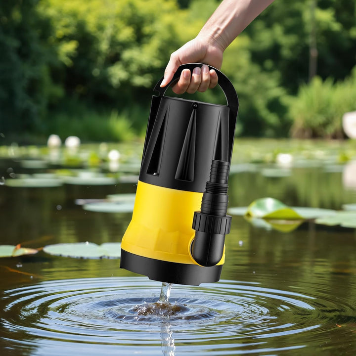 Wiltec Tauchpumpe mit Sensor 400 W, Tiefbrunnenpumpe mit 2 Modi, leistungsstarke Wasserpumpe 7300 l/